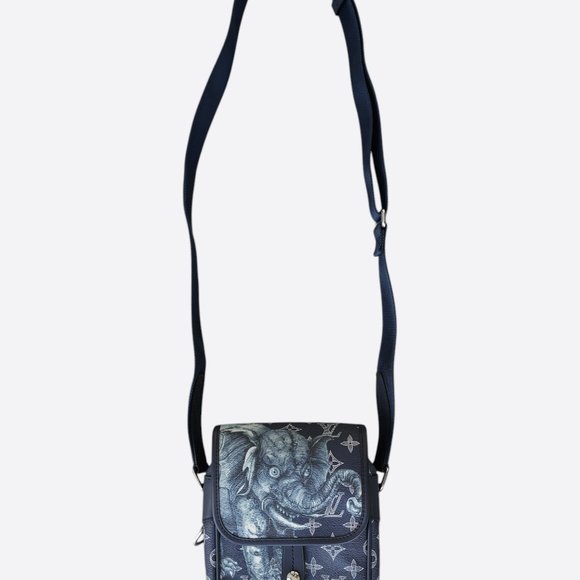 Louis Vuitton Chapman Brothers Navy Messenger BB - Picture 1 of 4